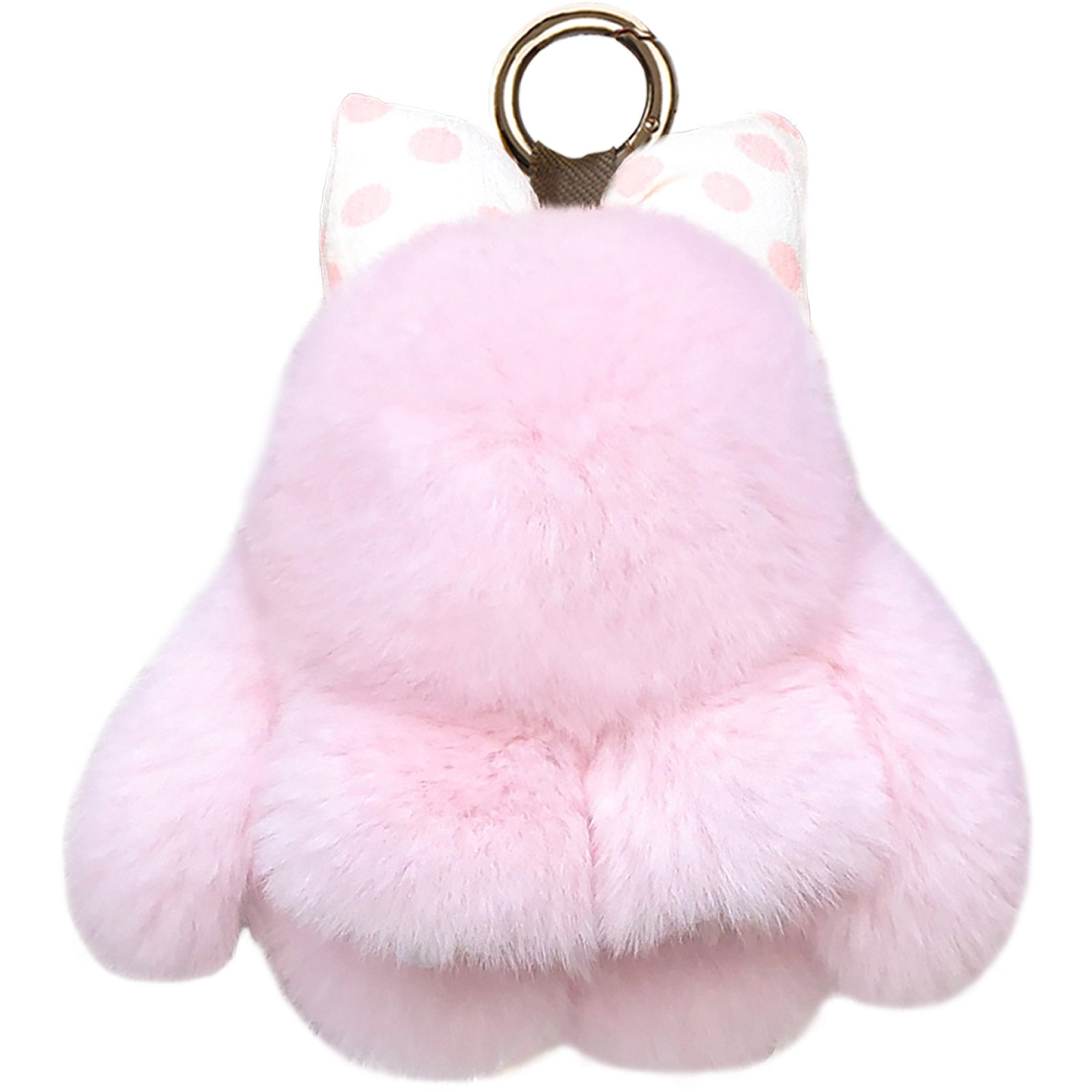 Charming Bunny Lulu Keychain with Bow Cute Soft Elegant Plush Bag Charm for Women Ideal for Backpack Purse Key