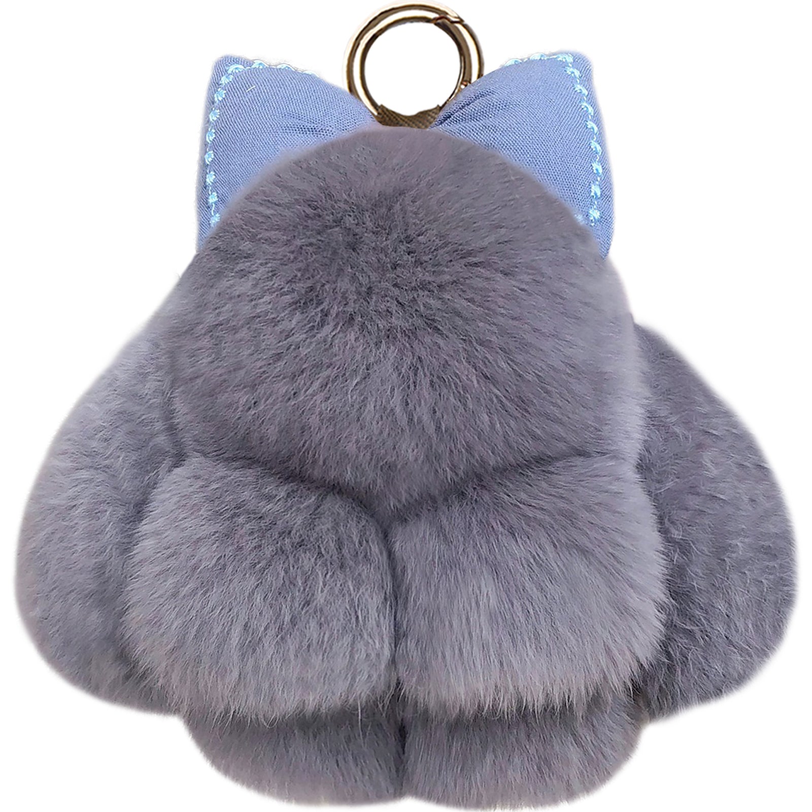 Charming Bunny Lulu Keychain with Bow Cute Soft Elegant Plush Bag Charm for Women Ideal for Backpack Purse Key