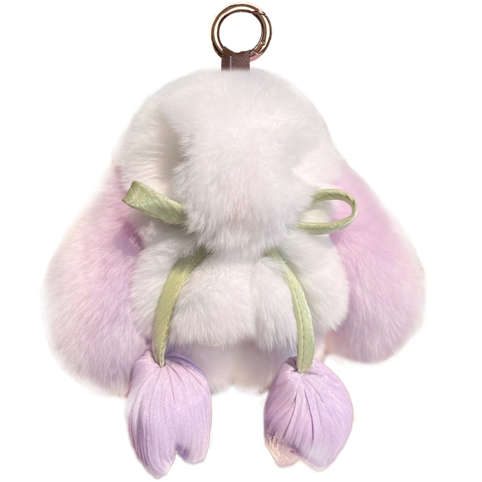 Bunny Lulu Keychain with Tin & Bag Soft Cute Plush Fluffy Tulip Bunnylulu Keychain with Optional Tin and Bag